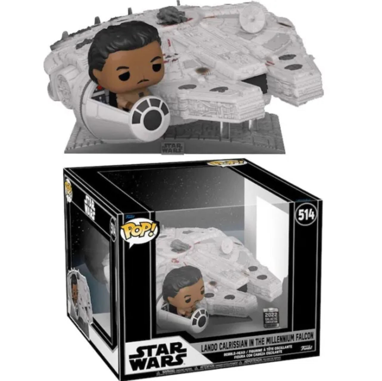 Lando Calrissian In The Millennium Falcon #514 Funko Pop! - Star Wars - 2022 Galagtic Convention Exclusive