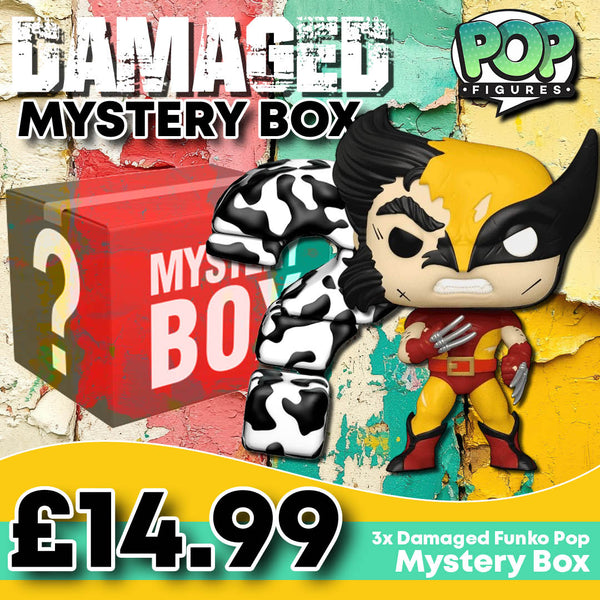 3 Damaged Funko Pop Mystery Box