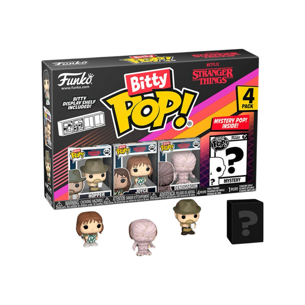 Hopper 4 Pack Funko Bitty Pop! - Stranger Things - PREORDER