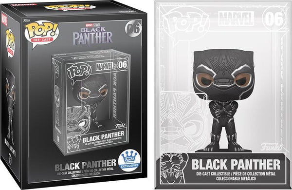 Black Panther #06 Funko Pop! Die-Cast : Marvel Black Panther : Funko Exclusive