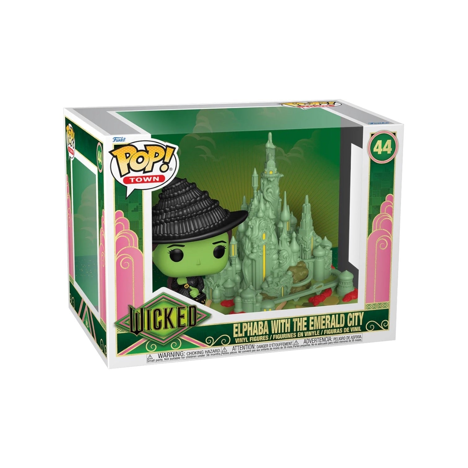 Elphaba With The Emerald City #44 Funko Pop Town - Wicked - PREORDER