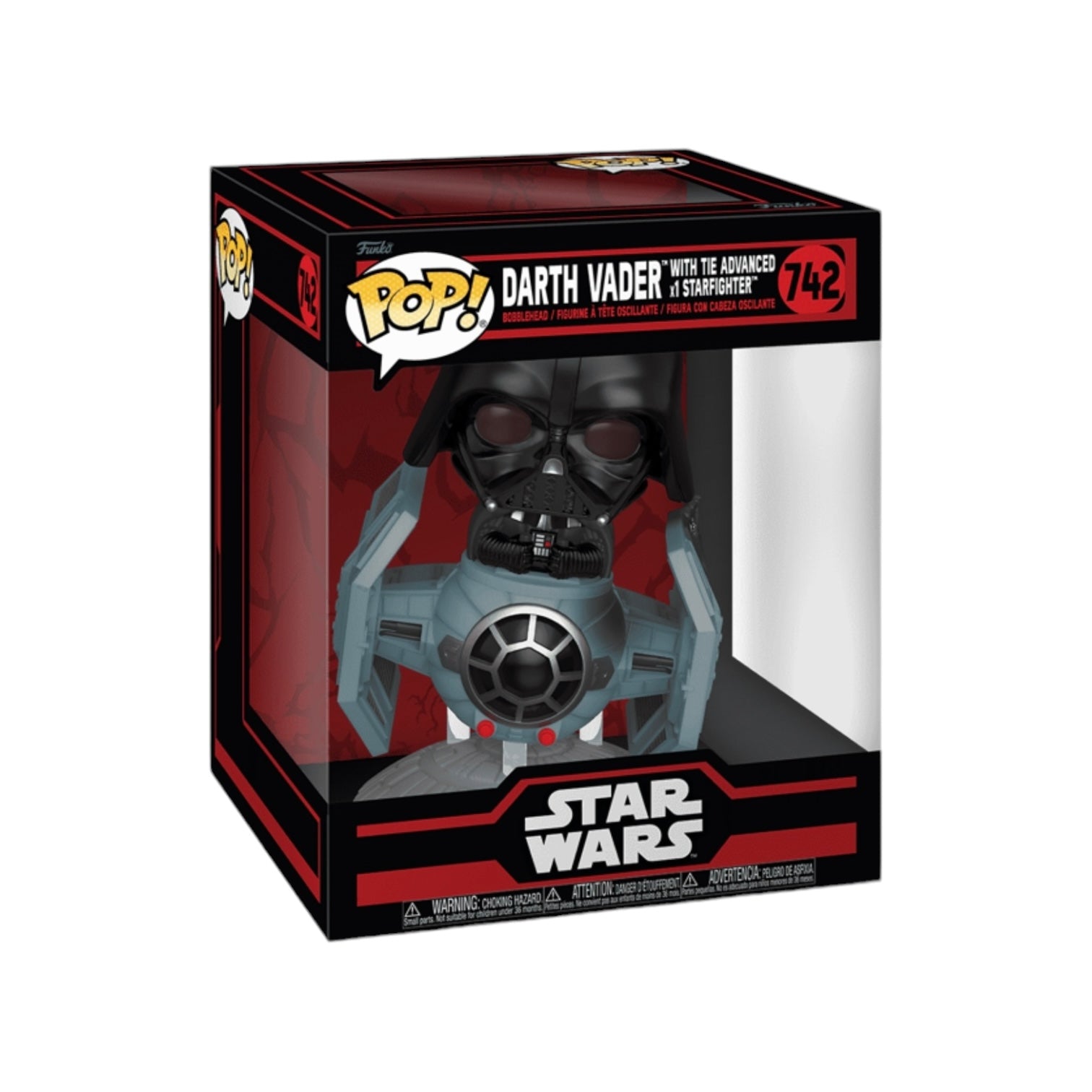 Darth Vader With Tie Advanced X1 Starfighter #742 Funko Deluxe Pop - Star Wars: Dark Side