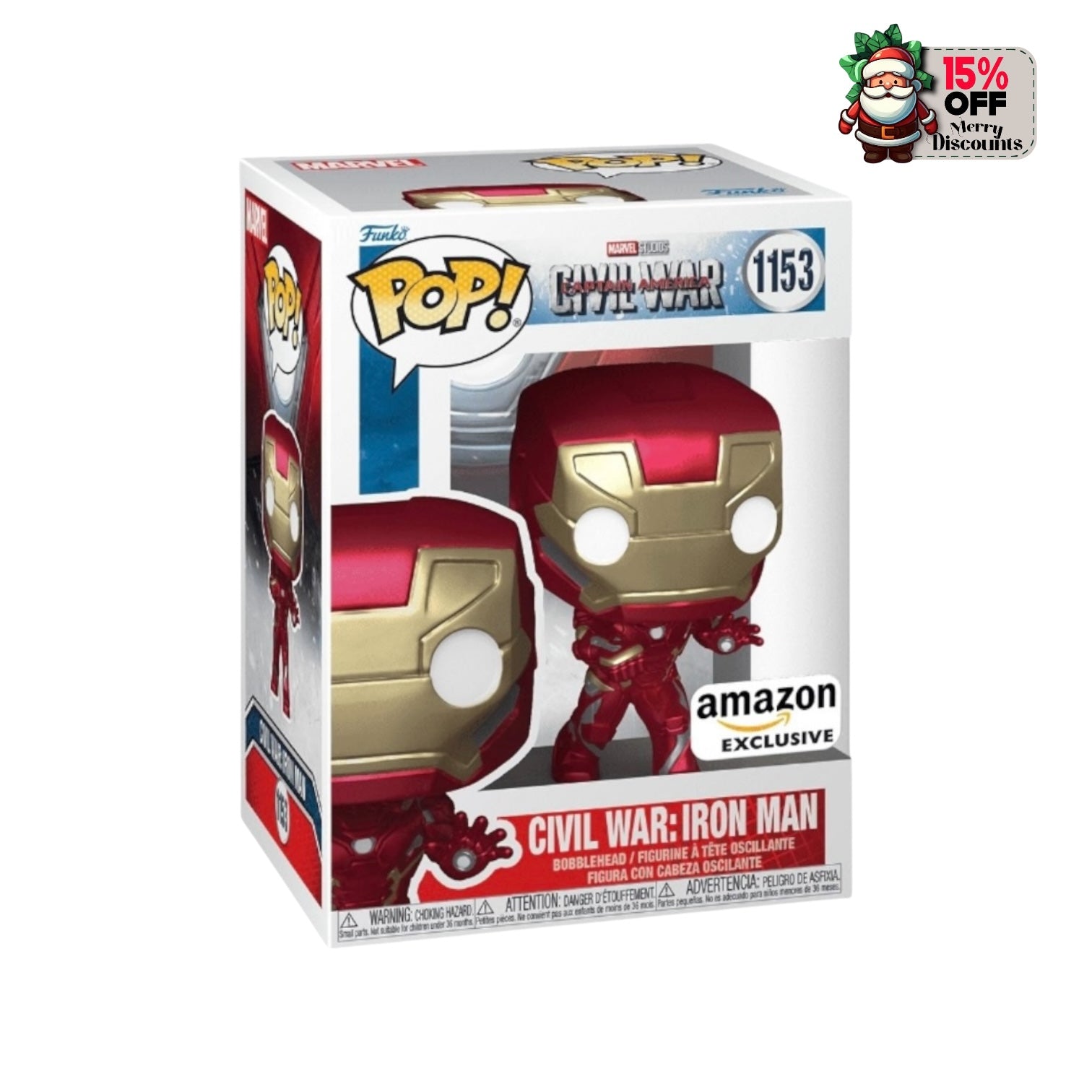 Civil War: Iron Man #1153 Funko Pop! - Captain America: Civil War - Amazon Exclusive