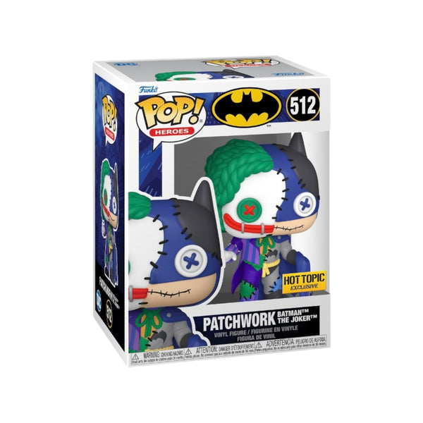 Patchwork Batman The Joker #512 Funko Pop! - DC Comics - Hot Topic Exclusive - *Damaged Window