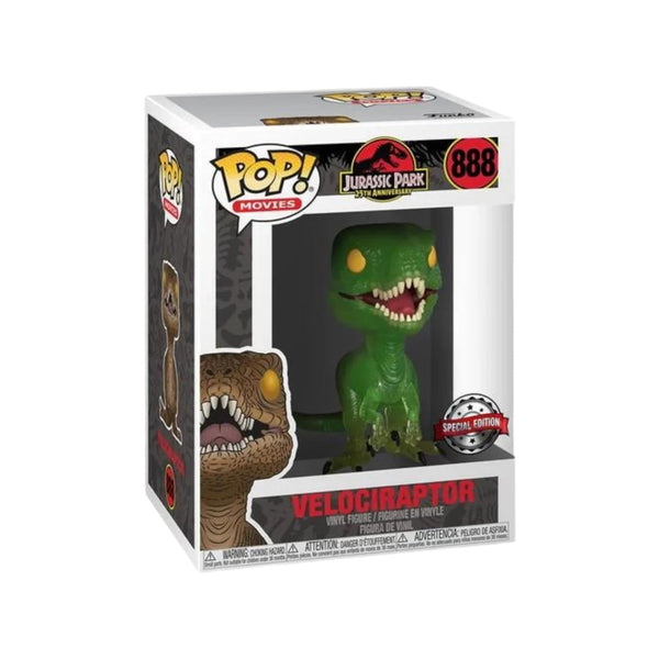 Velociraptor #888 (Green) Funko Pop! - Jurassic Park: 25th Anniversary - Special Edition