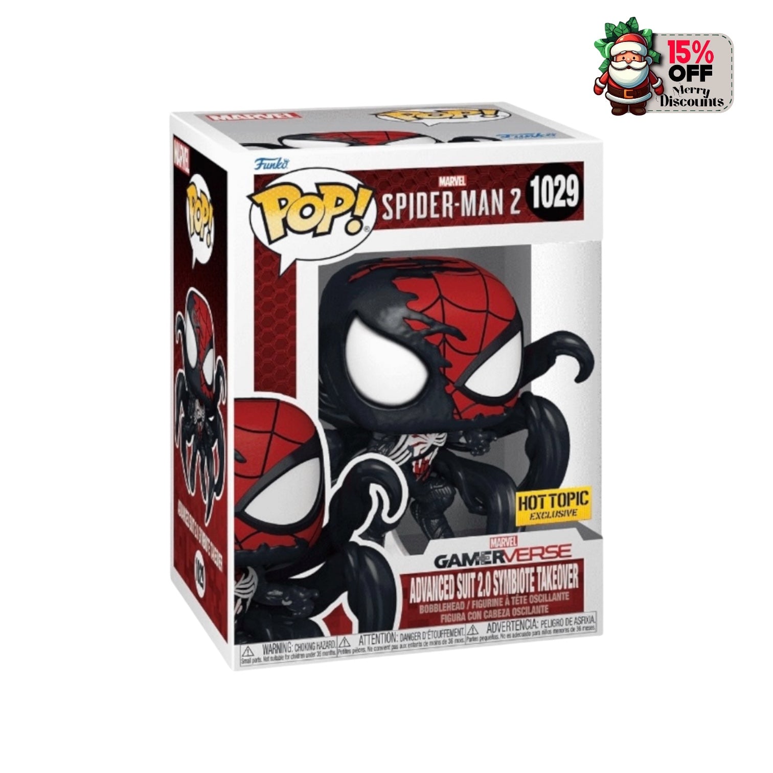 Advanced Suit 2.0 Symbiote Takeover #1029 Funko Pop! - Spider-Man 2 - Hot Topic Exclusive -  Condition 8.5/10