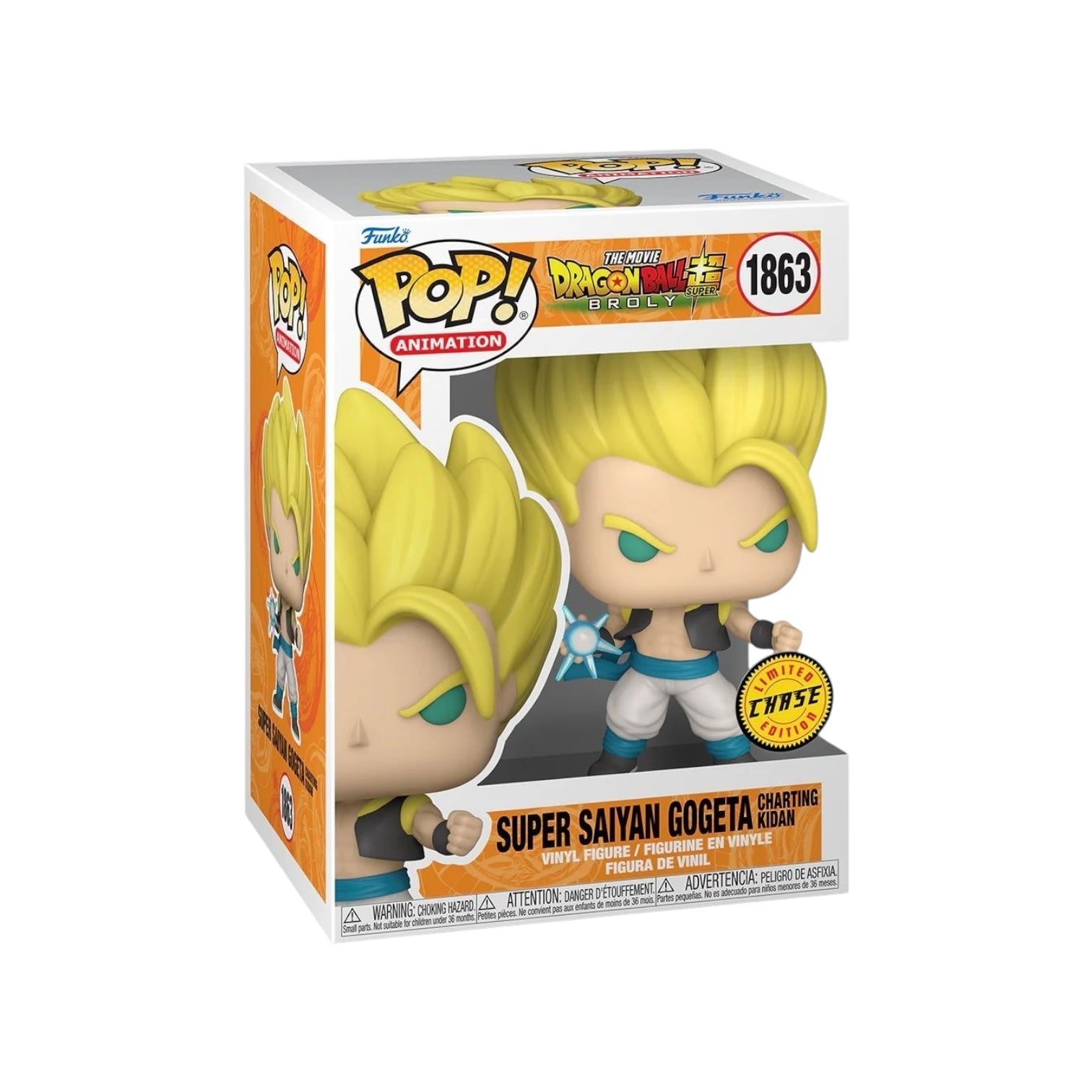 Super Saiyan God Gogeta #1863 Funko Pop! - The Movie Dragon Ball Super: Broly - Chance of Chase - Coming Soon