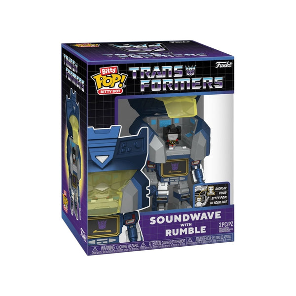 Soundwave and Rumble Funko Pop! Bitty Bots - Transformers - PREORDER