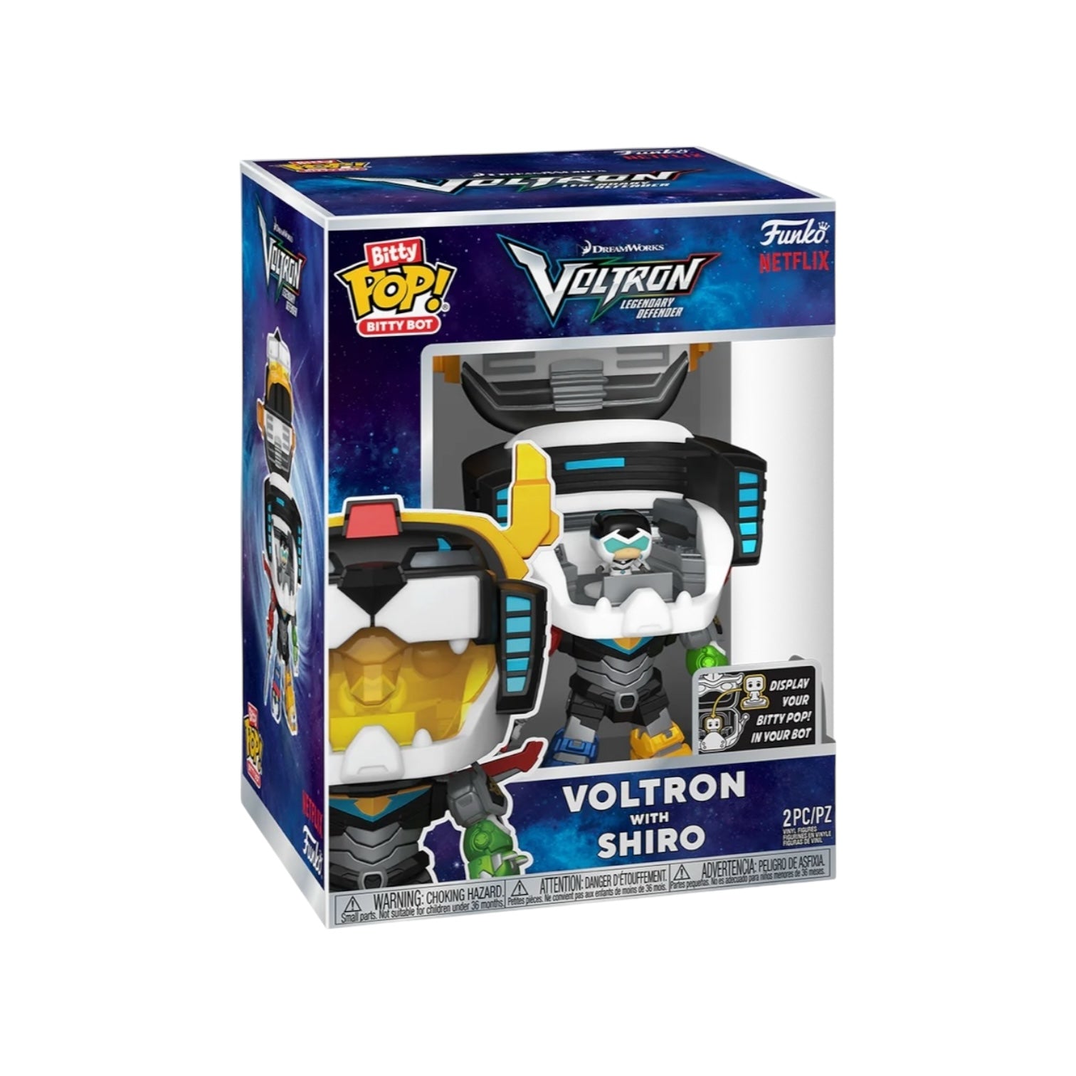 Voltron with Shiro Funko Pop! Bitty Bots - Voltron Legendary Defender - PREORDER