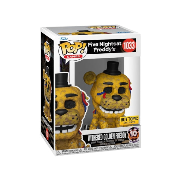 Withered Golden Freddy #1033 Funko Pop! - Five Nights at Freddy's - Hot Topic Exclusive