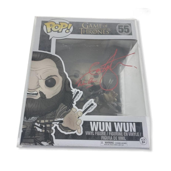 Wun Wun Game of Thrones Ian Whyte signed oversized pop 55